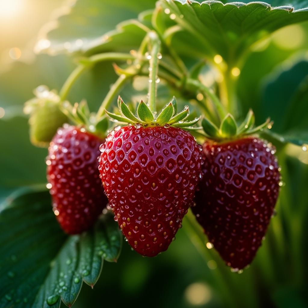 Великі ягоди полуниці крупним планом