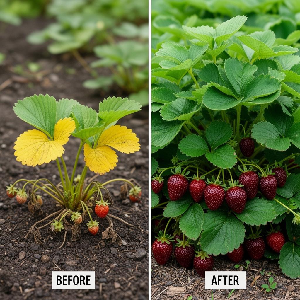 До і після вирощування Чорного принца